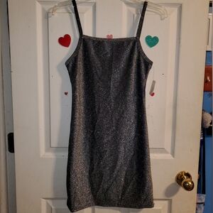 5 for $25 | NWT 5B Style Metallic Spaghetti Strap Mini Dress